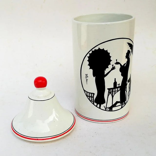 Lidded Container by Ugo Mochi for Cerartis Bontempo, 1980s For Sale - Image 6 of 11