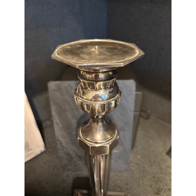 Silver Candlestick For Sale - Image 4 of 4