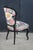 Early 20th Century 4 Antique French Louis XV Style Ebonized Dining Chairs Boussac Fabric Ormolu For Sale - Image 5 of 13