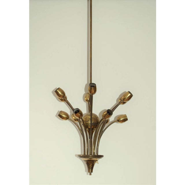 Austrian Werkbund Style Ceiling Lamp, 1930s For Sale - Image 4 of 6