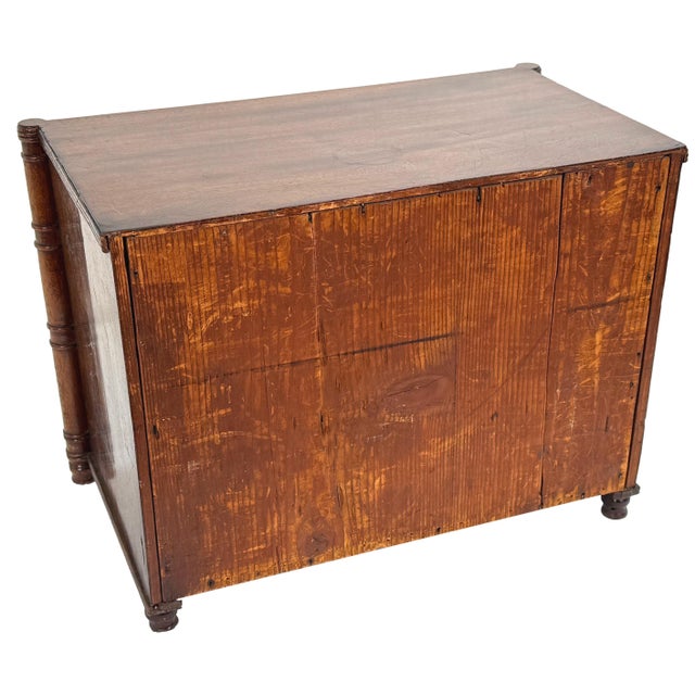 Wood Small Regency Mahogany Chest of Drawers, 1820s For Sale - Image 7 of 9