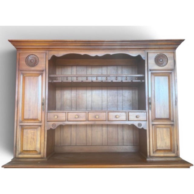 1960s Vintage Henkel Harris Cherry Hutch For Sale - Image 5 of 7