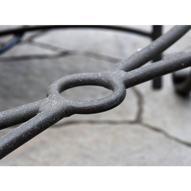 Metal Early 21st C. Brown Jordan “Roma Sling” Aluminum Outdoor Patio Table & 6 Chairs For Sale - Image 7 of 11