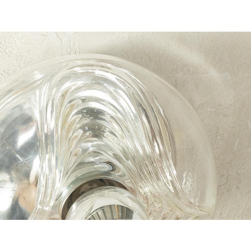 Glass Wave Wall Lamp from Peill & Putzler, 1970s For Sale - Image 6 of 8