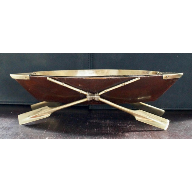 Antique Rowing Boat Cruet Centerpiece, 1900 For Sale - Image 3 of 11