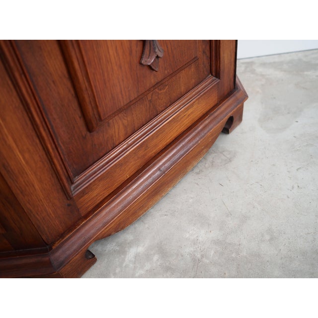 German Oak Corner Cabinet, 1950s For Sale - Image 13 of 18