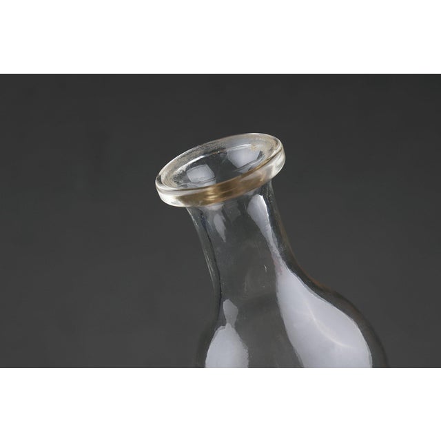 Mid-Century Modern French Absinthe Glass Carafe from La Cressonnée For Sale - Image 3 of 11