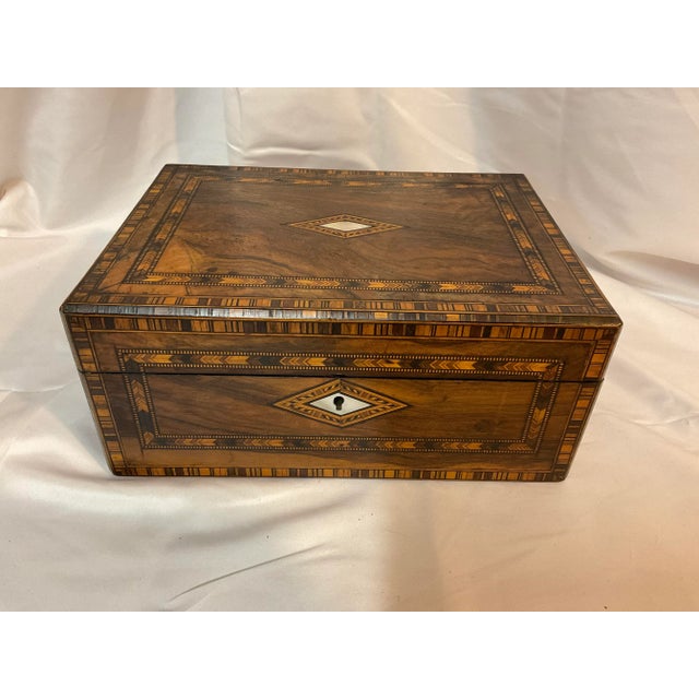 19th Century Victorian Tunbridge Document Box For Sale - Image 13 of 13