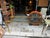 1970s Gold Metal Glass Top Console Table For Sale In Atlanta - Image 6 of 6