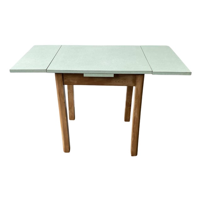 Vintage Draw-Leaf Kitchen Dining Table with Formica Top, 1960s For Sale