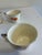 Vintage Ivory China Teacups With Platinum Trim and Poppy Motif, Set of 6 For Sale - Image 4 of 11