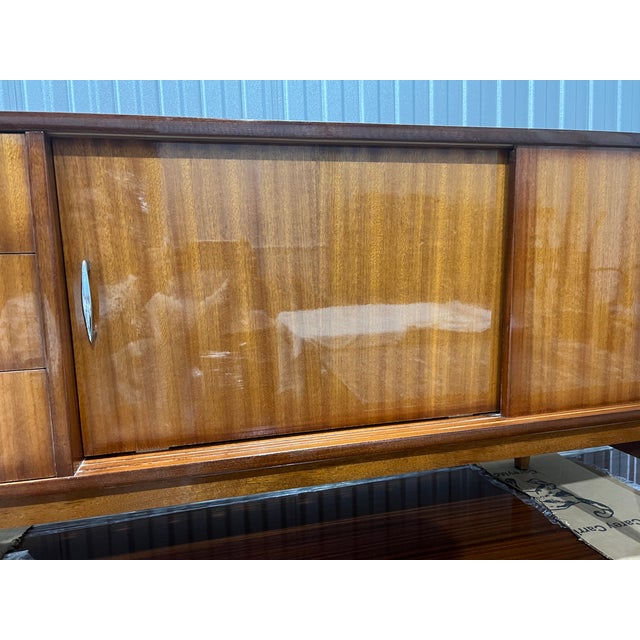 Polish Mid-Century Mahogany Sideboard, C1950's For Sale - Image 12 of 16