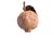 Metal Late 20th Century Artisan Hand-Molded Terracotta Pomegranate Sculptures With Metal Foliage - Pair For Sale - Image 7 of 9
