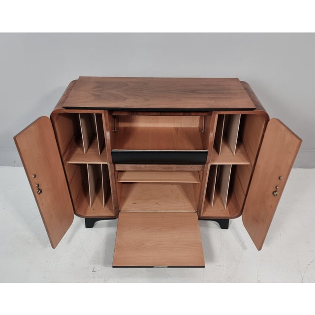 Art Deco Bar Cabinet by Jindrich Halabala for Up Závody, 1940s For Sale - Image 6 of 15