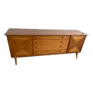 1960s Refinished Renzo Rutili Sideboard Credenza, Johnson Furniture Company Usa For Sale