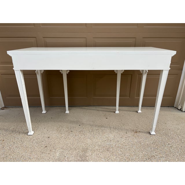 Late 20th Century White Lacquered Chippendale Console by Maitland-Smith For Sale - Image 15 of 15