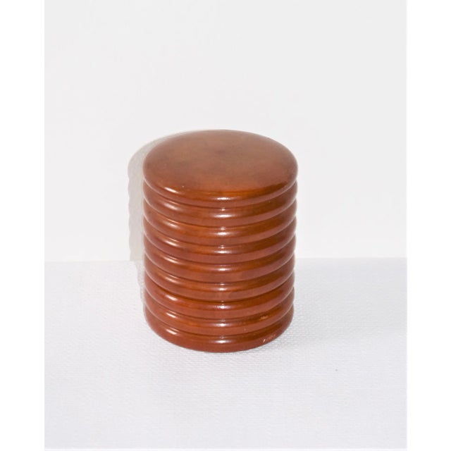 Brown Lidded Box by Josef Hoffmann for Wiener Werkstätte, 1920s For Sale - Image 8 of 8