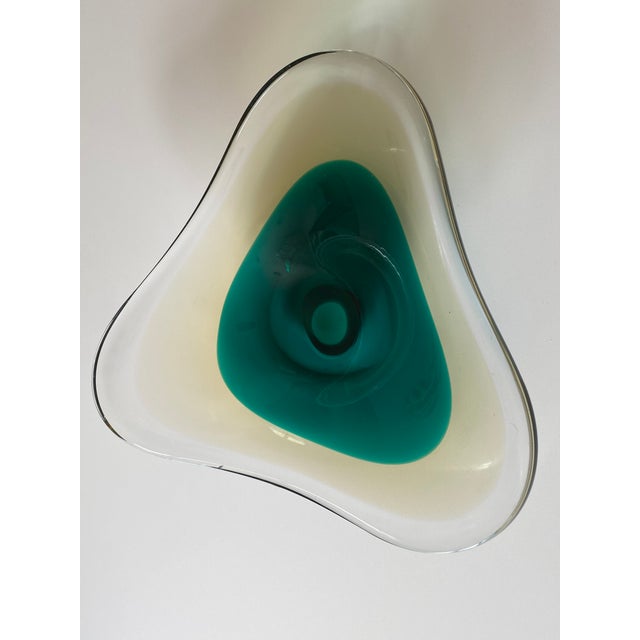 Mid-Century Biomorphic Abstract Modern Erickson Glass Bowl Sommerso For Sale In New York - Image 6 of 11