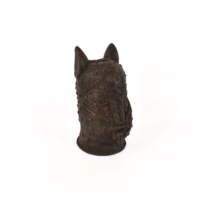 Mid 20th Century Bronze Leopard Head For Sale - Image 9 of 9