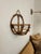 Camel Boho Chic Bamboo & Rattan Round Wall Pocket For Sale - Image 8 of 12