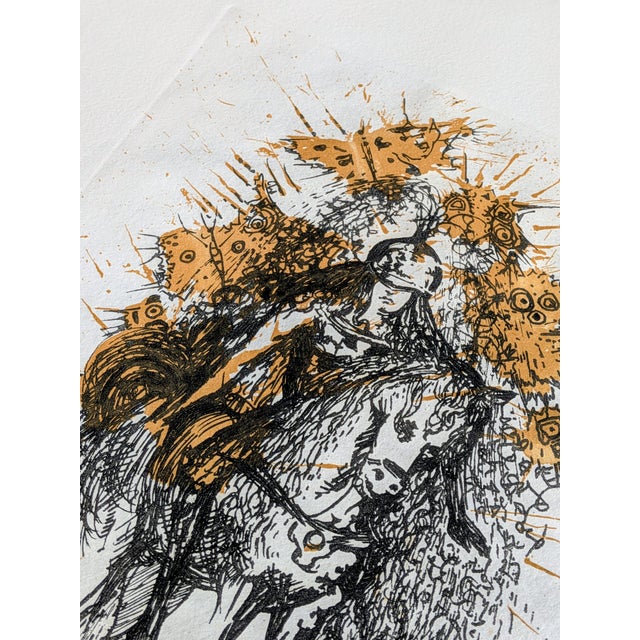 Salvador Dali, Knight with Butterflies, 1971, Engraving For Sale - Image 7 of 13