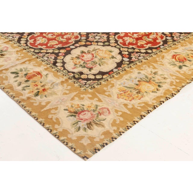 Contemporary Bessarabian Floral Design Wool Rug by Doris Leslie Blau For Sale In New York - Image 6 of 6