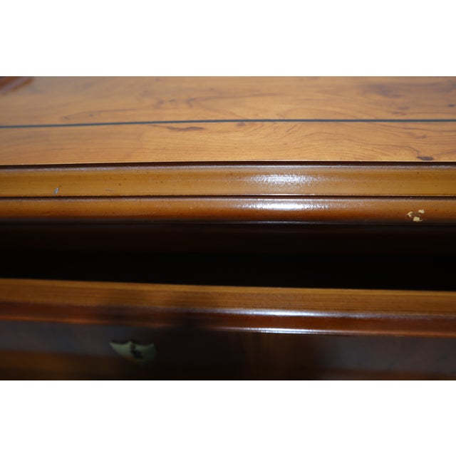 Drexel Heritage Yorkshire Collection Solid Yew Dresser For Sale - Image 10 of 10