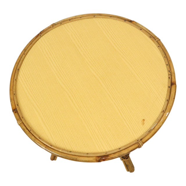 Vintage Rattan Armchairs and Table, 1960s, Set of 3 For Sale - Image 9 of 18
