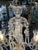 1930s Hollywood Colonial Style Clear Crystal Five Light Chandelier For Sale - Image 4 of 13