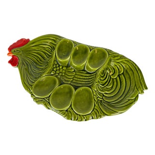 Vintage Majolica Serving Dish from Artigianato Bassanese, 1970s For Sale