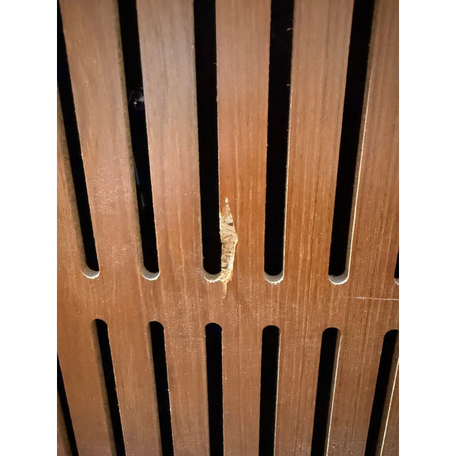 Vintage Danish Modern Teak Drop-Front Cabinet / Desk Cabinet With Hettich Hardware For Sale - Image 11 of 17