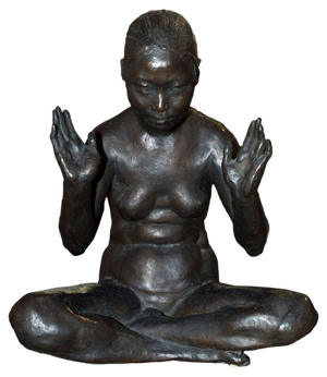 20th Century Bronze Sculpture of Nude Woman