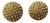 Vintage Gold Tone W/Shimmering Rhinestones Clips Dome Earrings For Sale