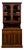 20th Century Edwardian English Walnut Bookcase with Bevelled Mirror, 1890s For Sale