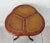 Vintage Mid-Century Solid Mahogany Tooled Leather Top Cloverleaf Side Table For Sale In West Palm - Image 6 of 10