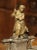 Circa 1900 Silvered Brass and Gilt Encrier With Shepherdess and Monogram For Sale - Image 10 of 13