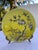 Occupied Japan plate yellow with hand-painted cherry blossoms. This Hollywood Regency style or Palm Beach Chic style...