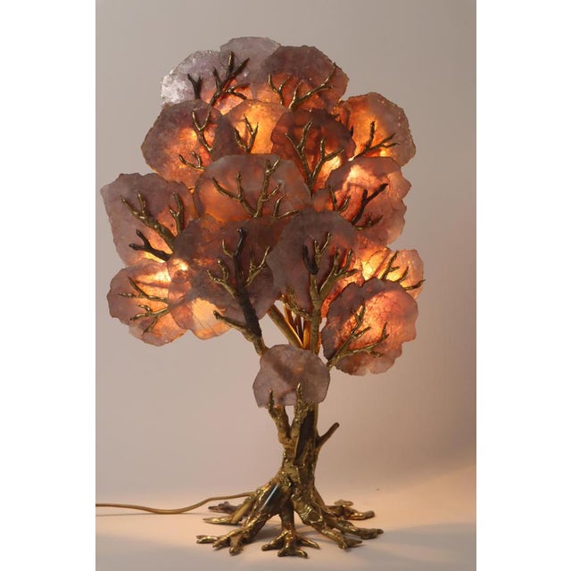 Sculptural Tree Lamp attributed to Richard Faure for Maison Honore Paris, 1970s For Sale - Image 4 of 14