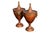 A pair of Napoleon III period Italian lacquered tin vases with lids from the 19th century with monochrome village and...