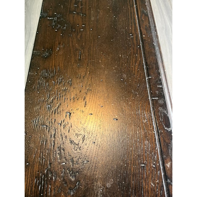 Late 20th Century Spanish Colonial Style Long Console Table For Sale - Image 9 of 11