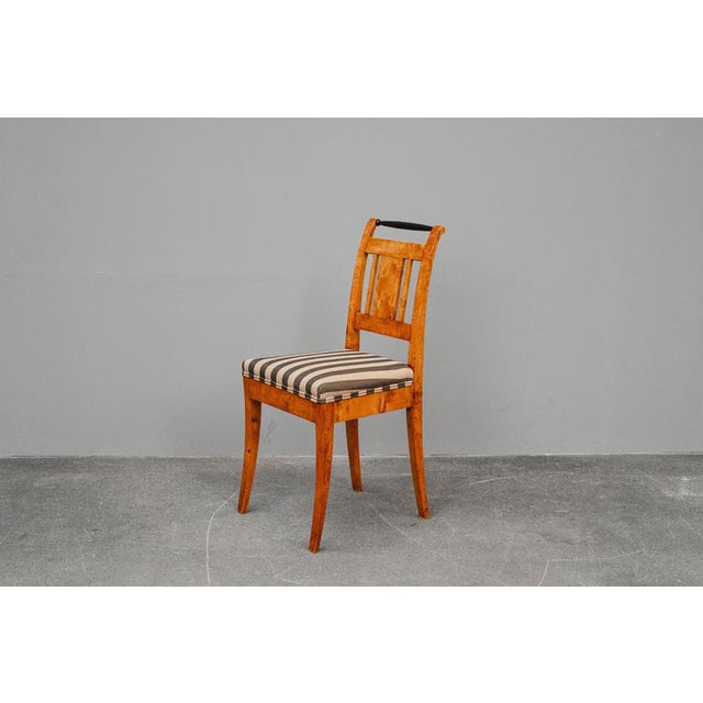 19th Century Biedermeier Chairs in Birch, Set of 6 For Sale - Image 10 of 18