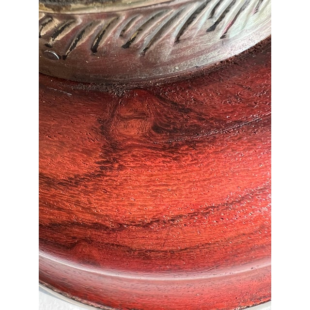Tibetan Burl Wood and Silver-Lined Libation Bowl For Sale In Chicago - Image 6 of 7