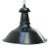 Vintage French Industrial Blue and Black Enamel Pendant Light For Sale