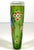 Green Late 19th Century Bohemian Heraldic Armorial Art Glass Pocket Beaker For Sale - Image 8 of 18