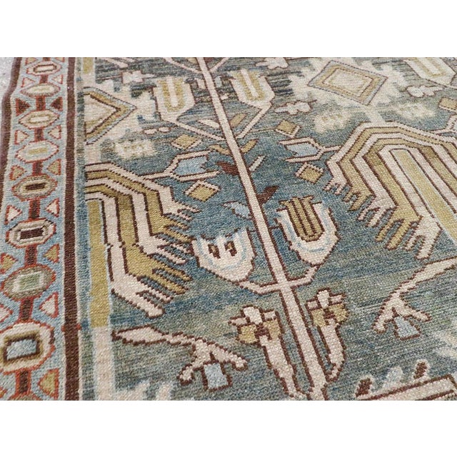 Mid 20th Century Galerie Shabab Collection Mid-20th Century Persian Malayer Accent Rug For Sale - Image 5 of 9