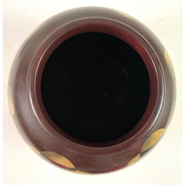 1970s Mexican, Hand Painted, Folk Art Pottery Vase For Sale - Image 5 of 8