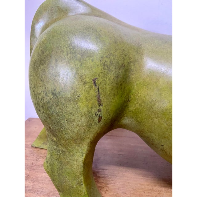 Metal After Fernando Botero, Monumental Abstract Bull Sculpture, 1990s, Bronze For Sale - Image 7 of 9