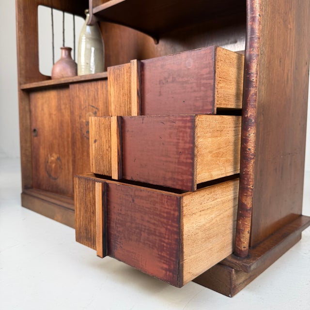 Small Japanese Asymmetrical Storage Cabinet, 1920s For Sale - Image 9 of 18