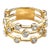 Syna Yellow Gold Geometrix Band with Diamonds For Sale