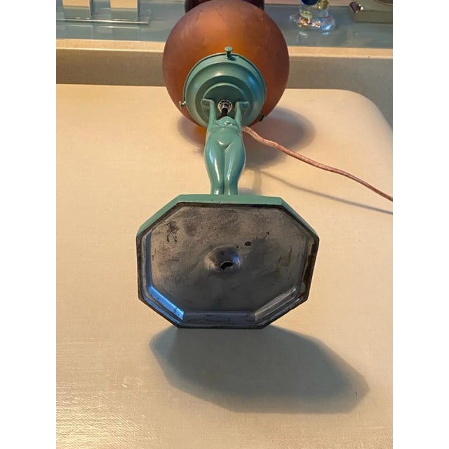 Signed Frankart Art Deco Nude Lamp Dated 1927 For Sale - Image 9 of 9